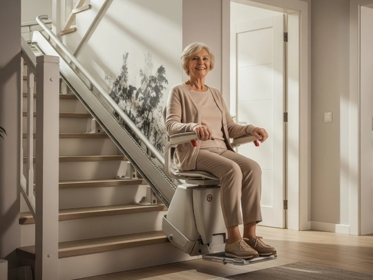 Installing an elevator or stairlift